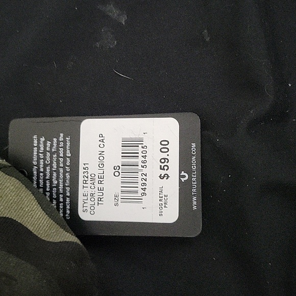 Men's True Religion Camouflage Hat Size  OS - Picture 6 of 7